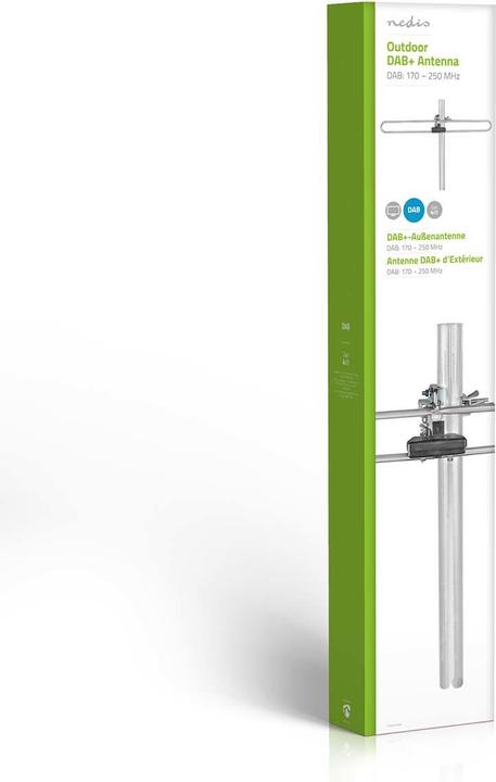 Actual product image Nedis DAB Antenna - Max. 4dB Gain - DAB: 170-250 MHz - 50 km Range - for Outdoor ANORD (4 dB, DAB/ DAB+)