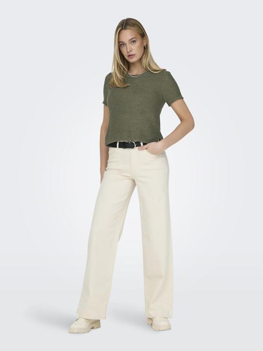 Produktbild Only Normal geschnitten Rundhals Tief angesetzte Schulter Tragetasche Gestricktes Oberteil (S)