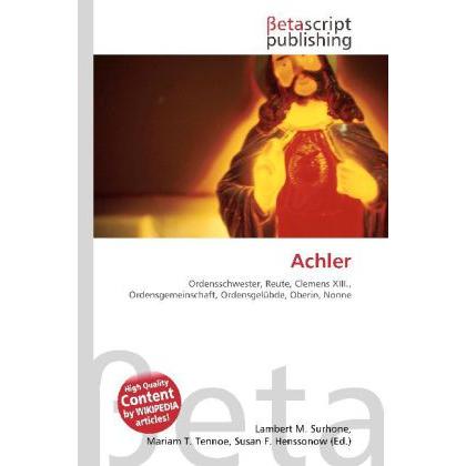 Achler, Sachbücher