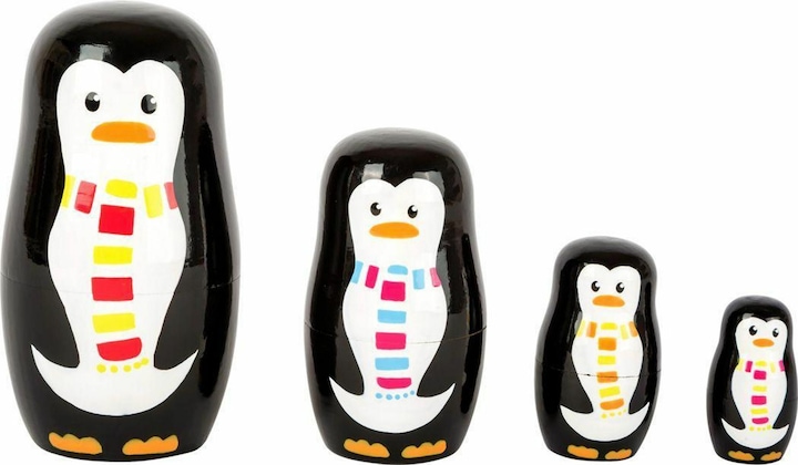 Actual product image small foot Matryoshka Penguin Family