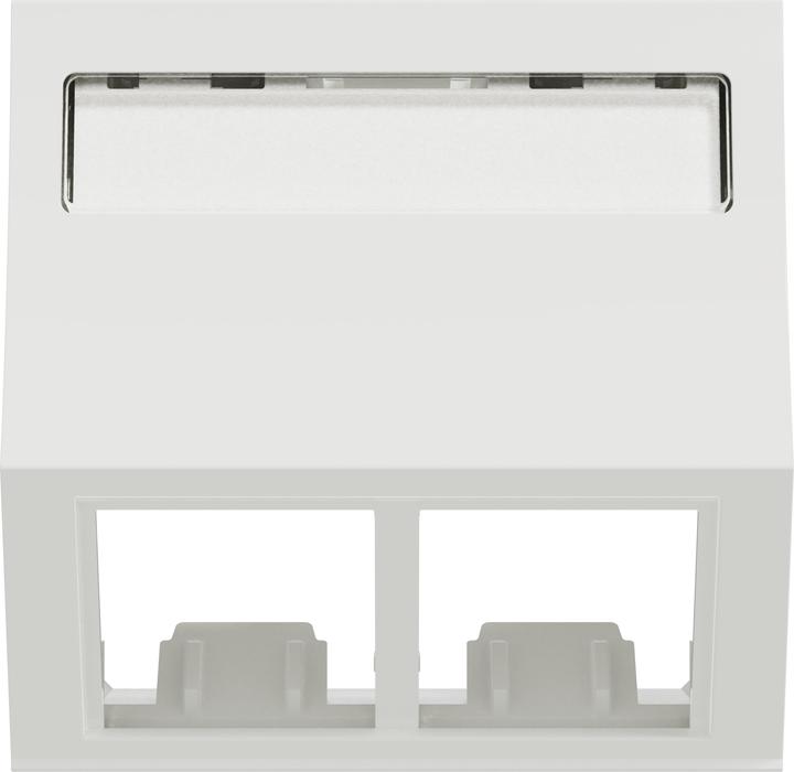 Produktbild Schneider Electric Datenbuchse 2xRJ45 S-one, gewinkelt, weiss