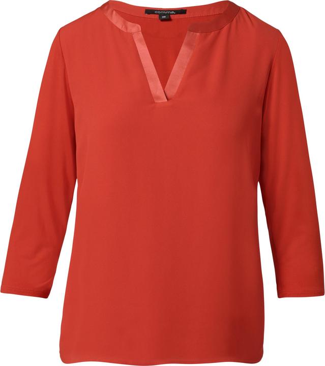 Actual product image Comma T-Shirt Langarmshirt im Fabricmix mit Tunika-Ausschnitt (32)