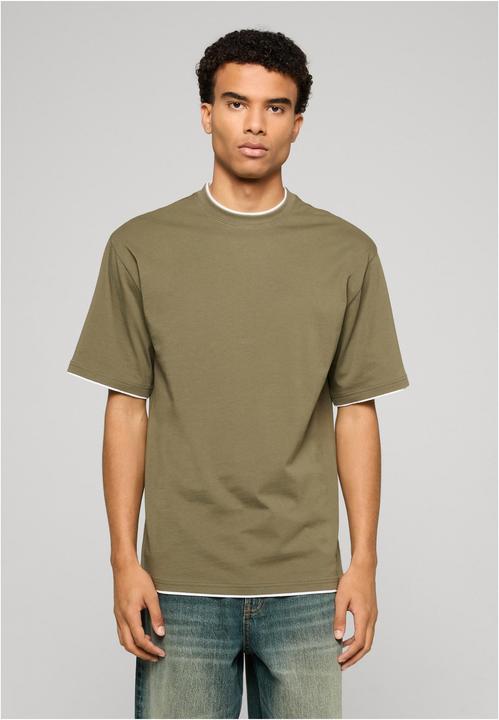 Produktbild Urban Classics Contrast Tall Tee olive/white XL (XL)