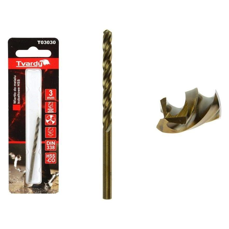 Tvardy, Boorbitje, Hss M35 3 Mm Kobalt Metaalboor (3 Mm)