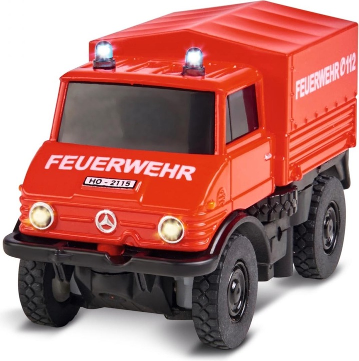 Produktbild Carson MB Unimog U406 Feuerwehr Elektro Brushed 1:87 100%-RTR (RTR Ready-to-Run)