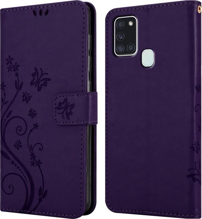 Produktbild Cadorabo Flower Book Cover (Samsung Galaxy A21s)