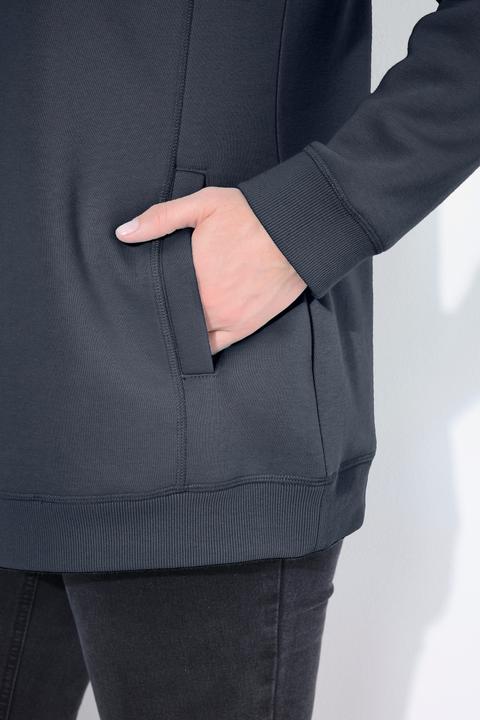 Produktbild Ulla Popken Sweatshirt, weiter Stehkragen, Taschen, Raglan-Langarm (54)