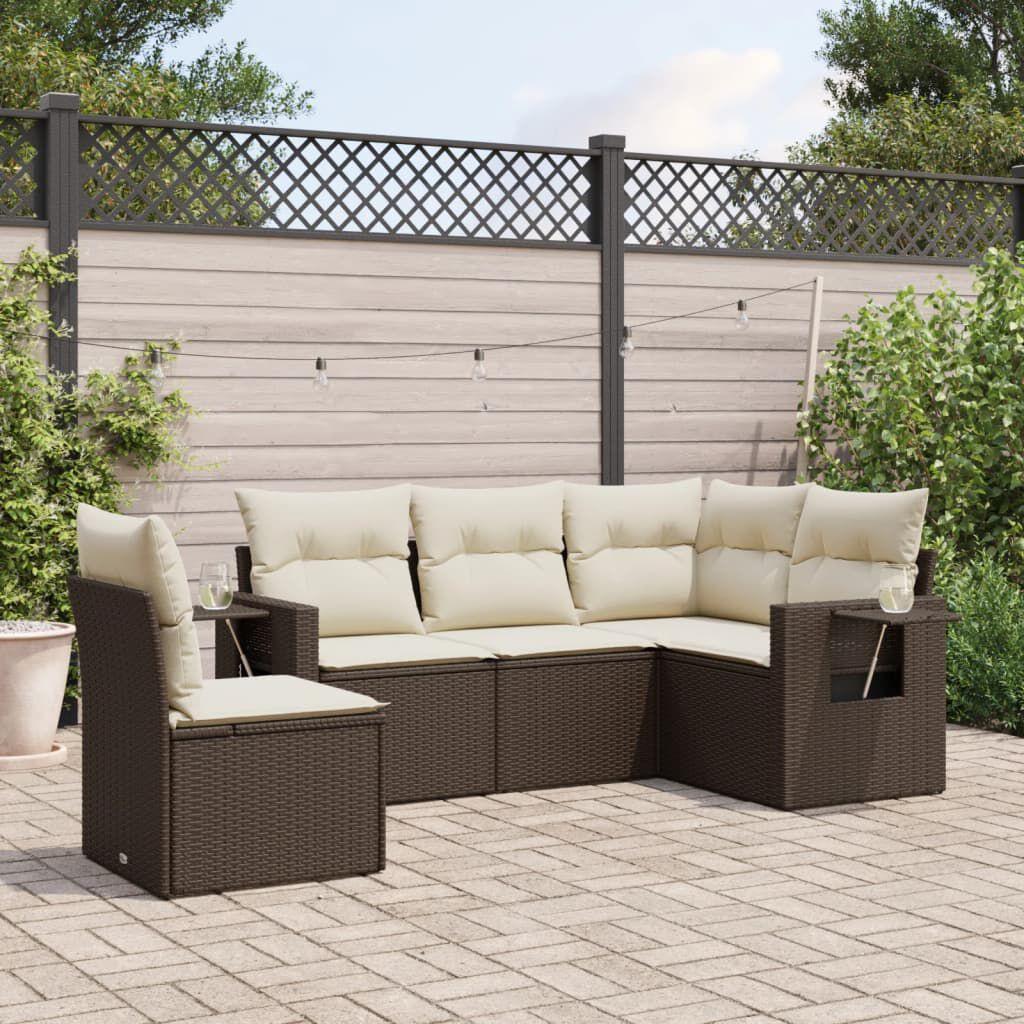 Thumbnail - VidaXL, Gartenlounge, 10-tlg. Garten-Lounge-Set mit Kissen
