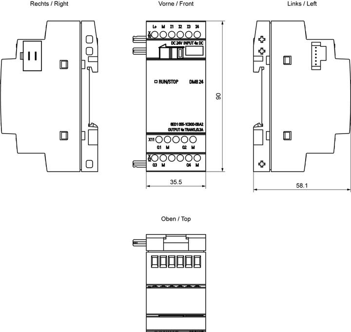 Produktbild Siemens Expansion Module LOGO!8 DM8 24 4DI/4DO