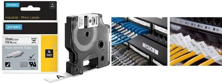 Productafbeelding Dymo Krimpkous ID1 12mm geel (1.20 cm, Geel)