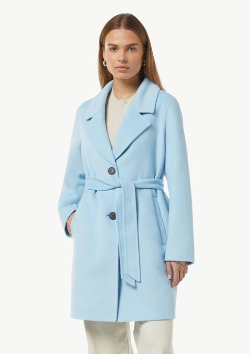 Produktbild Comma Outdoor-Mantel Weicher Blazer-Mantel im Relaxed Fit mit Gürtel und Logo-Detail