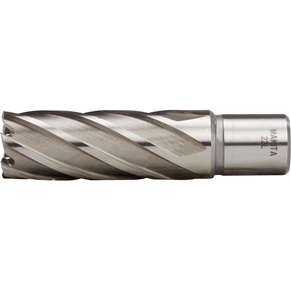 Makita, Sega a tazza, Zubehör HB22L HSS-Kernbohrer 22mm Schnitttiefe 50mm Weldon (22 millimetri)