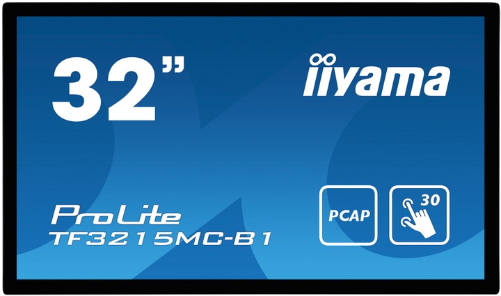 Produktbild iiyama 31.5IN TOUCH PCAP VA PANEL 30 POINTS 1920X1080 8MS 500CD/M2 30 (1920 x 1080 Pixel, 32")