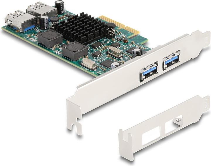 Delock Carte PCI Express x4 vers 2x externe USB 5 Gbps Type-A +