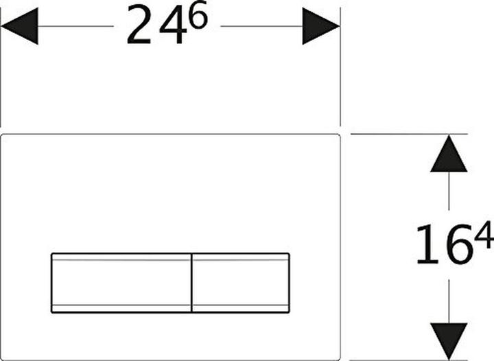 Actual product image Geberit Sigma50 Control Plate