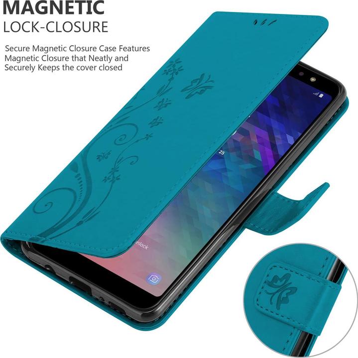 Produktbild Cadorabo Flower Book Cover (Samsung Galaxy A6+)