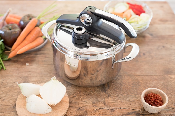 Immagine prodotto Lagostina Pentola a pressione Mia, 22 cm, 5 L (22 cm, Cucina a vapore, Acciaio inossidabile)