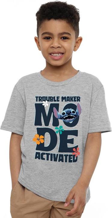 Immagine prodotto Lilo & Stitch Trouble Maker Mode Maglietta Ragazzi (104)