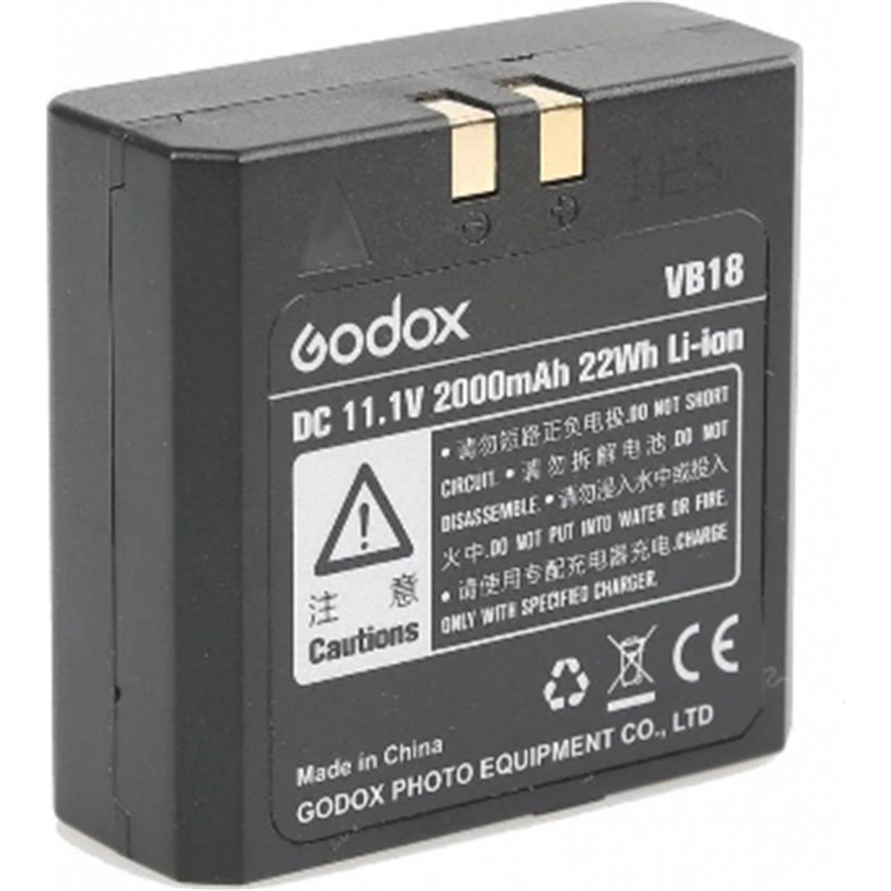 Godox Vb-18 (Blitzgerät Akku), Blitzgerät Zubehör, Schwarz