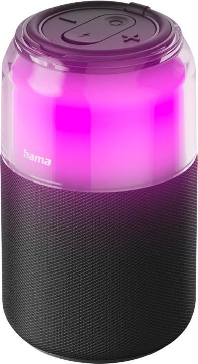 Immagine prodotto Hama Bluetooth®-Lautsprecher "Can Speaker", 4 LED-Licht-Modi, 5W, Schwarz (10 h)