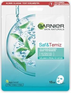 Produktbild Garnier Skin Naturals Pure Active - Moisturizing textile mask against imperfections enriched with