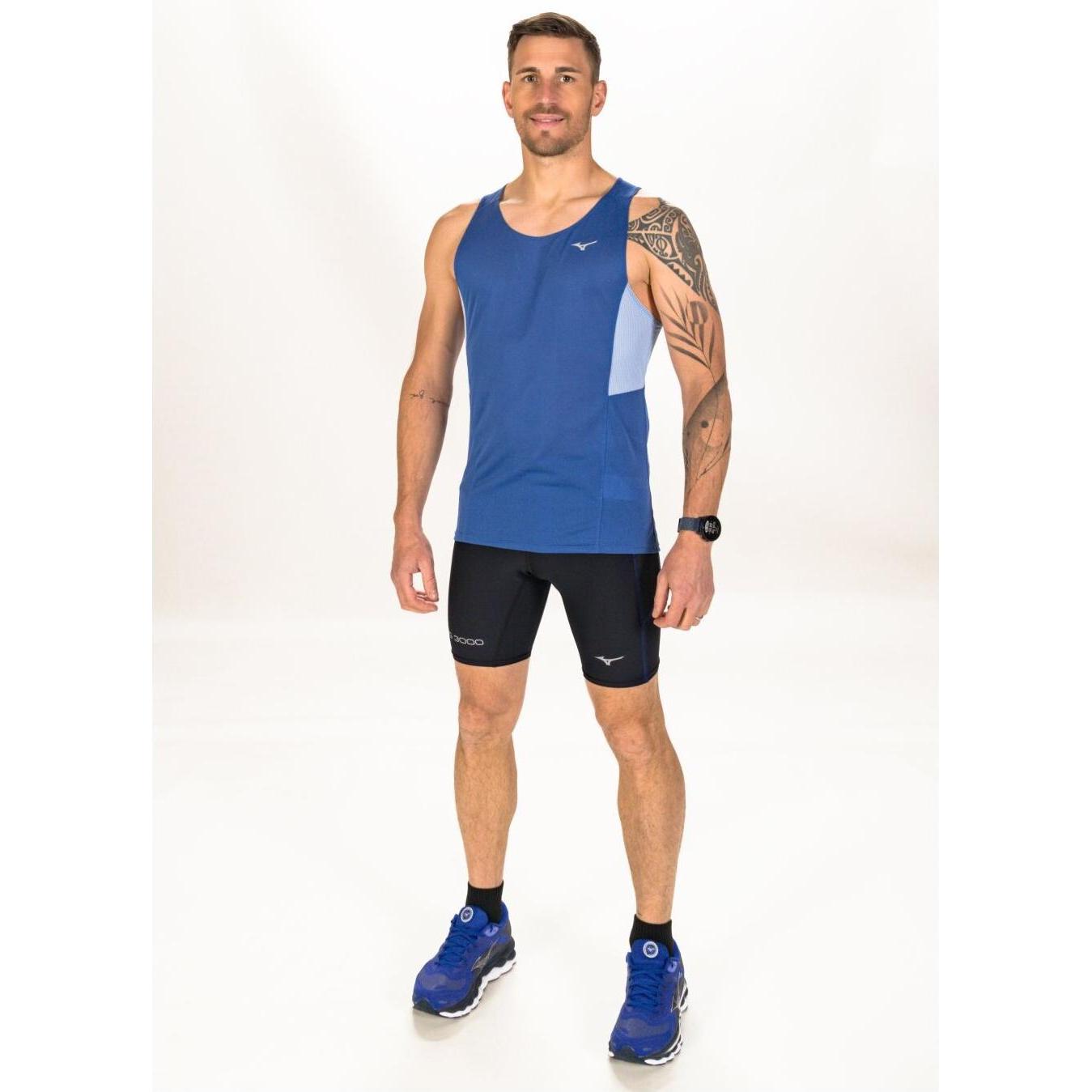 Thumbnail - Mizuno, Damen, Sportshirt, damen-top active dryaeroflow tank (S), Blau, S