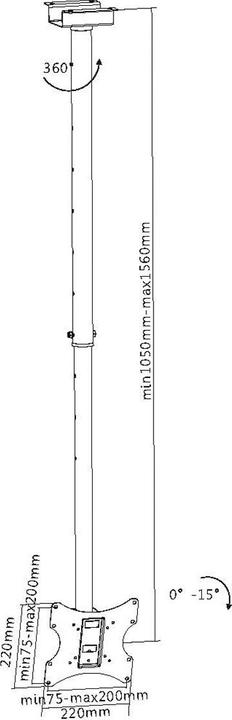 Produktbild Value TV Deckenhalter (Decke)