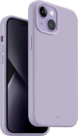 Actual product image Uniq etui Lino iPhone 14 Plus 6.7" lilac/lilac lavender (Apple iPhone 14 Plus)