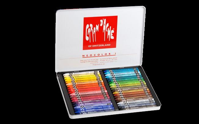 Actual product image Caran d'Ache Neocolor I Metallschachtel (40 x)