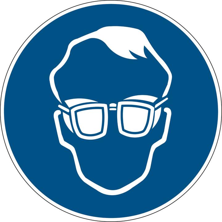 Produktbild Brady PIC 289-DIA 200-B7541, Gebotsschilder - Schutzbrille mit Seitenschutz benutzen
