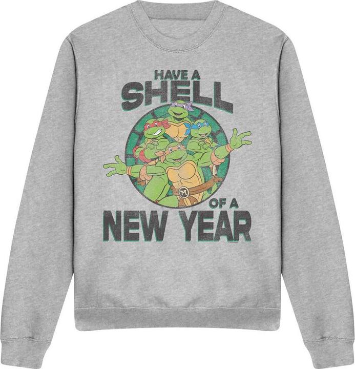 Actual product image Teenage Mutant NT Unisex Adult Shell Of A New Year Sweatshirt (XXL)