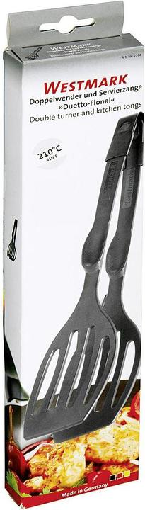 Produktbild Westmark Doppelwender u. Servierzange "Duetto Flonal", 29.5x7x2 cm