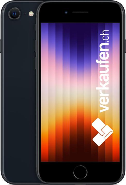 Produktbild verkaufen.ch iPhone SE 3 (128 GB, Midnight, 4.70", 12 Mpx, SIM + eSIM, B / Sehr gut)