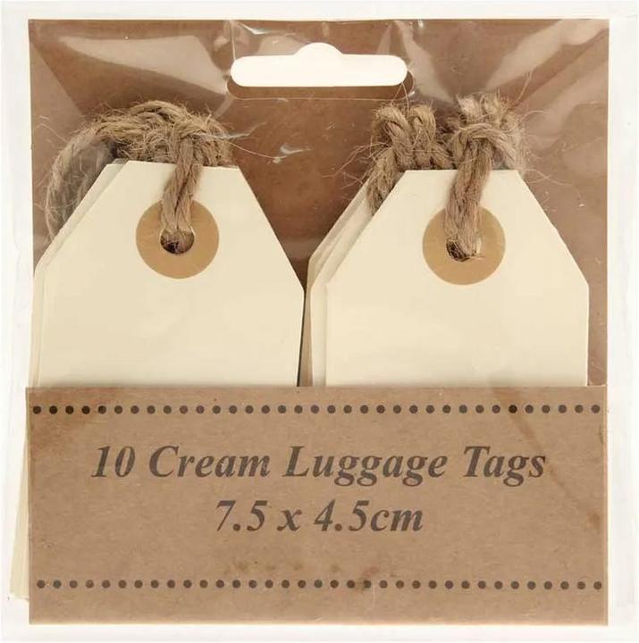 Actual product image Generic Plain Luggage Tag (Pack of 10) (Locks & Trailers)