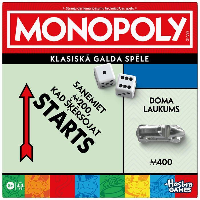 Immagine prodotto Monopoly HAS MON boardgame Classic Refresh LV (Lettone)