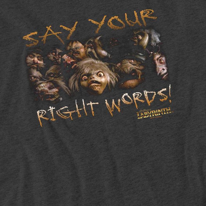 Produktbild Say Your Right Words TShirt meliert (M)