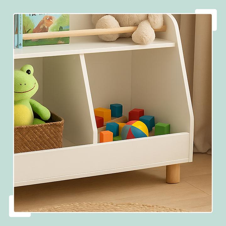 Actual product image Relaxdays Kinderregal niedrig für Spielzeug