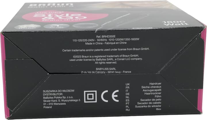 Actual product image Braun Satin Hair 3 HD 350 (1600 W)