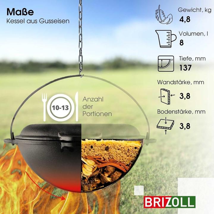 Actual product image Cheffinger Gusseisen Kazan