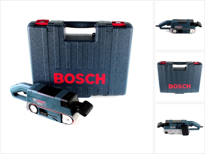 Image du produit Bosch Professional Ponceuse à bande GBS 75 AE, avec coffret, bande abrasive en tissu, sac à poussière, plaque en (Ponceuse à bande, 750 W)