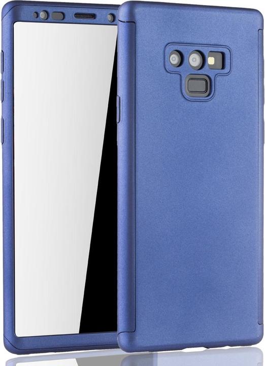 Produktbild König Design Hülle Handy Schutz für Samsung Galaxy Note 9 Full Case Cover Displayschutz Blau (Samsung Galaxy Note 9)
