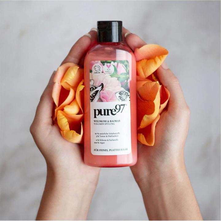 Image du produit Pure97 Après-shampooing à la rose musquée et au baobab (200 ml)