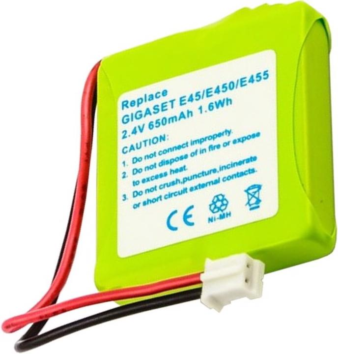 Actual product image Siemens Battery Gigaset E45, E450, E455 V30145-K1310-X382, S30852-D1751-X1, TA SL30258-GP, 120039-SL30258-GP