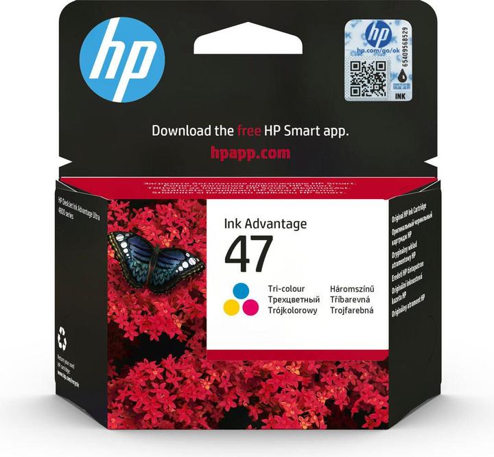 Actual product image HP 47 - 14 ml - Colour (Cyan, Magenta, Ge