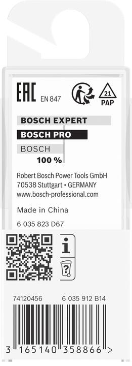 Actual product image Bosch Professional Zubehör Fillet cutter, 1/4-inch, R1 3.2 mm, D 9.5 mm, L 9.2 mm, G 40 mm. For hand milling