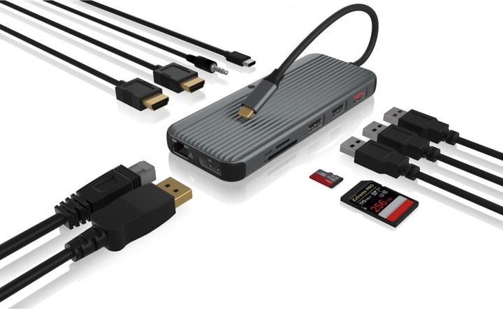 Immagine prodotto Icy Box IB-DK4060-CPD (USB-C, 12 Porti)