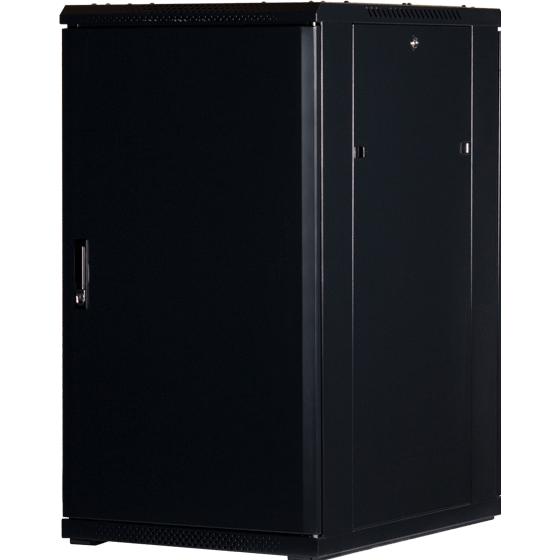 Rockstable 19" 22 HE 600x800x1200mm (19 Zoll Rack), Serverschrank, Schwarz