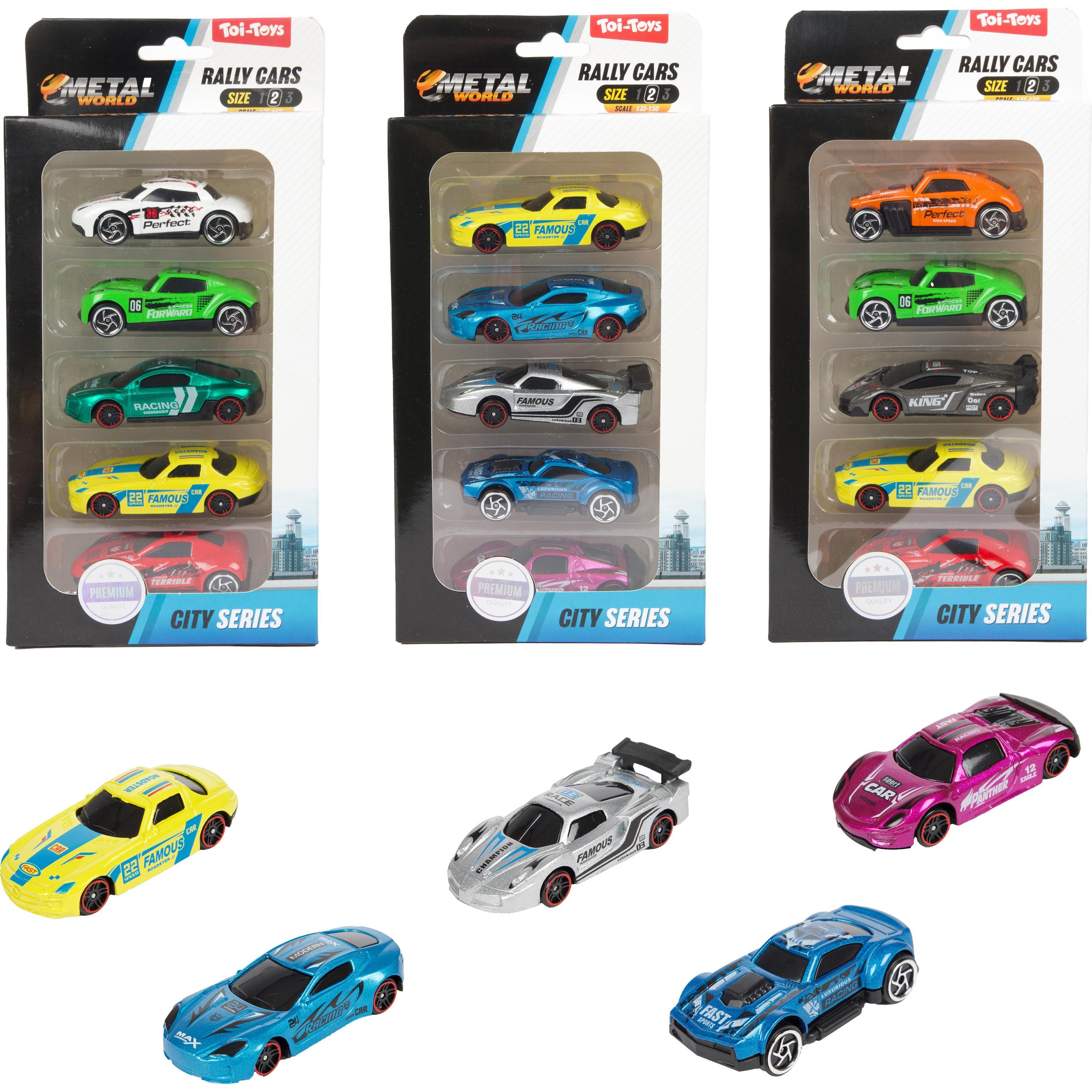 Toi-Toys Rallye-Auto Classic 5 Stück ass.