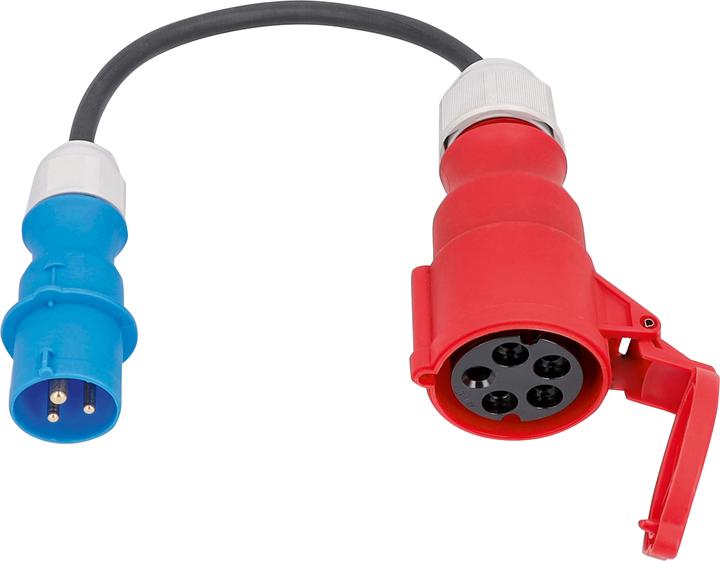 Actual product image As - Schwabe AS Schwabe 61374 Power Adapter Cable 16 A Black 0.3 m (0.30 m, CEE)