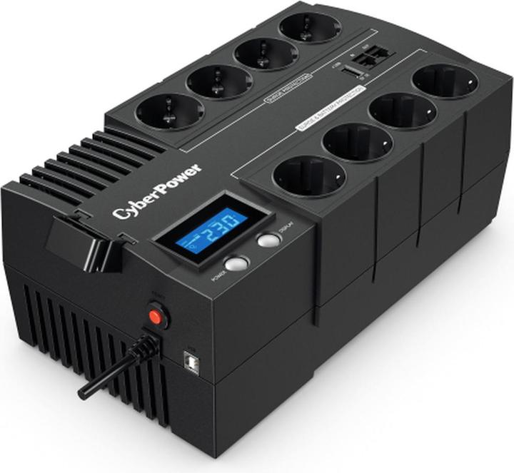 Immagine prodotto Cyberpower BR700ELCD UPS Line-Interactive 700VA/390W GreenPower Tecnologia di risparmio energetico LCD USB 4+4 (700 VA, 390 W, Interattivo linea UPS)